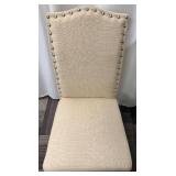 Legacy Classic Furniture Dining Chairs - Linen Beige Upholstery with Nailhead Trim - Set of 4 (Matches lots 72 & 73)