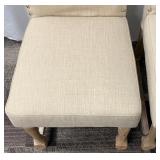 Legacy Classic Furniture Dining Chairs - Linen Beige Upholstery with Nailhead Trim - Set of 2 (Matches lots 71 & 72)