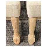 Legacy Classic Furniture Dining Chairs - Linen Beige Upholstery with Nailhead Trim - Set of 2 (Matches lots 71 & 72)