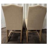 Legacy Classic Furniture Dining Chairs - Linen Beige Upholstery with Nailhead Trim - Set of 2 (Matches lots 71 & 72)