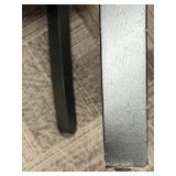 Pair of Tufted Beige Accent Chairs with Nailhead Trim