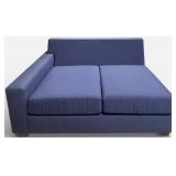 Stone & Leigh Navy Blue Sectional Sofa with Chaise - L-Shaped Couch