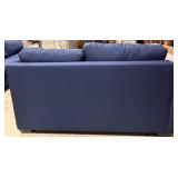 Stone & Leigh Navy Blue Sectional Sofa with Chaise - L-Shaped Couch