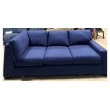 Stone & Leigh Navy Blue Sectional Sofa with Chaise - L-Shaped Couch