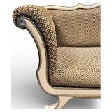 Louis XV Style Settee - Cream Painted Wood Frame