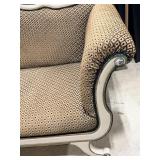 Louis XV Style Settee - Cream Painted Wood Frame