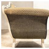 Louis XV Style Settee - Cream Painted Wood Frame