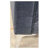 Coaster Navy Velvet L-Shaped Sectional Sofa - Chaise