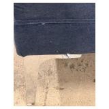 Coaster Navy Velvet L-Shaped Sectional Sofa - Chaise