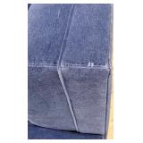 Coaster Navy Velvet L-Shaped Sectional Sofa - Chaise