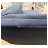 Coaster Navy Velvet L-Shaped Sectional Sofa - Chaise