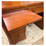 Winners Only Desk - Double Pedestal Office Desk with Center Pencil Drawer & Storage