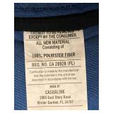 Casualine 2-Seater Wicker Sofa with Blue Cushions