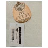 Casualine 2-Seater Wicker Sofa with Blue Cushions