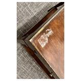 Dark Wood Coffee Table with 3 Drawers & Lower Shelf