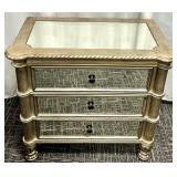 Hooker Furniture Mirror Panel 3-Drawer Bedside Chest with Furnlite -#1