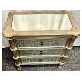 Hooker Furniture Mirror Panel 3-Drawer Bedside Chest with Furnlite -#1