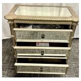 Hooker Furniture Mirror Panel 3-Drawer Bedside Chest with Furnlite -#1