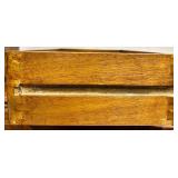 Vintage Burl Wood China Cabinet Hutch with built in lighting