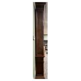 Vintage Burl Wood China Cabinet Hutch with built in lighting