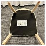 Accent Chair - Beige Tufted Upholstery with Nailhead Trim & Light Wood Legs