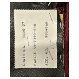 Henredon Armchairs - Carved Lattice Back & Red Damask Upholstery (Pair)