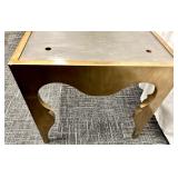 Indonesia Coffee Table with Curved Cutout Legs