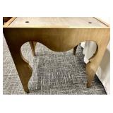 Indonesia Coffee Table with Curved Cutout Legs