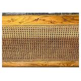 Heritage by Drexel 3-Piece Console Table Set with Cane Lower Shelves & 3-Drawer Chest