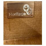 Heritage by Drexel 3-Piece Console Table Set with Cane Lower Shelves & 3-Drawer Chest