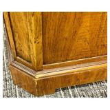 Heritage by Drexel 3-Piece Console Table Set with Cane Lower Shelves & 3-Drawer Chest