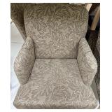 Pair of Armchairs - Leaf-patterned Upholstery #2