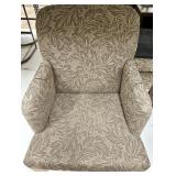 Pair of Armchairs - Leaf-patterned Upholstery #3