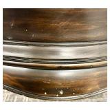 Hooker Furniture Console Table - Leather Inlay Top, Carved Apron & Cabriole Legs