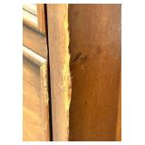 Sligh-Lowry Desk - Leather Top Green Inset Panels - Holland, Michigan