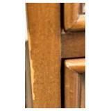 Sligh-Lowry Desk - Leather Top Green Inset Panels - Holland, Michigan