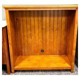 Pottery Barn Teen Beadboard 2-Shelf Bookcase Chestnut Made in Vietnam Date 09-2017