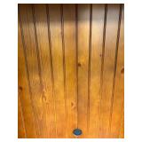 Pottery Barn Teen Beadboard 2-Shelf Bookcase Chestnut Made in Vietnam Date 09-2017