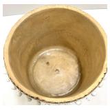 Ceramic Natural Baskets & Pom-Pom Trim - Set of 2