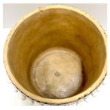 Ceramic Natural Baskets & Pom-Pom Trim - Set of 2