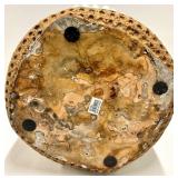 Ceramic Natural Baskets & Pom-Pom Trim - Set of 2