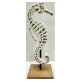 Home Is Where The Beach Is Sign & Seahorse Sculpture & Green Toy Bus