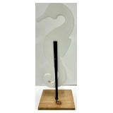 Home Is Where The Beach Is Sign & Seahorse Sculpture & Green Toy Bus