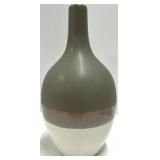 Vases - Set of 3 Matte Ceramic Vases with Color-Block Stripes