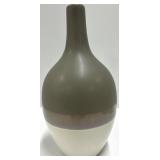 Vases - Set of 3 Matte Ceramic Vases with Color-Block Stripes