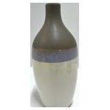 Vases - Set of 3 Matte Ceramic Vases with Color-Block Stripes