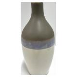 Vases - Set of 3 Matte Ceramic Vases with Color-Block Stripes