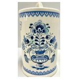 Creative Co-Op Chad Barrett Blue & White Ceramic Ginger Jar & Canister Set - 3-Piece