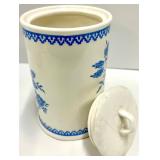 Creative Co-Op Chad Barrett Blue & White Ceramic Ginger Jar & Canister Set - 3-Piece