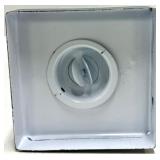 Candle Lighthouse Set - Gray & White Striped Metal Towers With Balconies